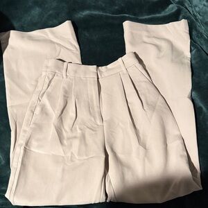 Abercrombie & Fitch Cream Curve Love Pants